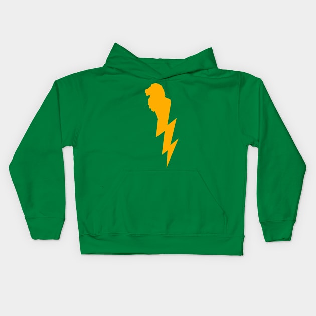 Lightening Lion Kids Hoodie by Harley Warren